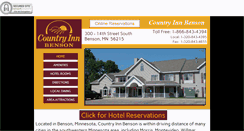 Desktop Screenshot of countryinn-benson.com